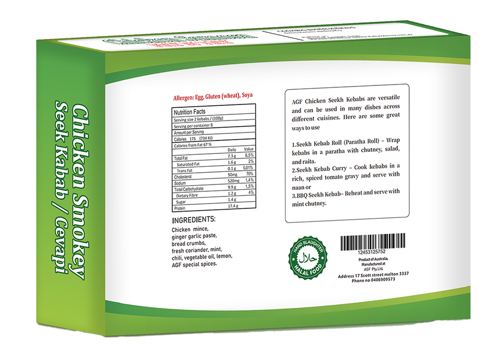 Chicken Smokey Seekh Kabab - Image 2